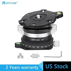 ARTCISE Tripod Leveling Base Tripod Head Panoramic Panning Base for DSLR Camera - Picture 1 of 38