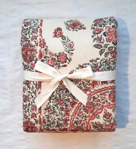 Pottery Barn Remy Paisley Print Reversible King/CalKing Duvet Cover, Cotton, New - Picture 1 of 5