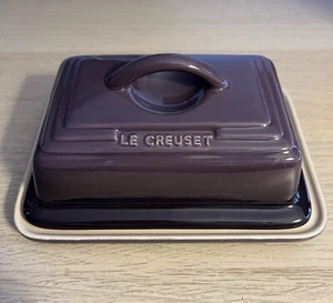 Rare Purple Cerise Le Creuset Lidded Butter Dish Stoneware 17x12.5x9cm 900g - Picture 1 of 8
