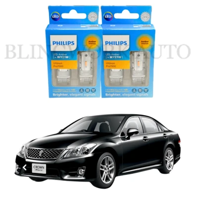 (F+R) Custom Philips T20 7440 LED INDICATOR Amber for Toyota Crown GRS204 GWS204 - Image 1 of 4