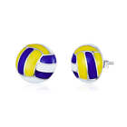 Sterling Silver Volleyball Hypoallergenic Earrings