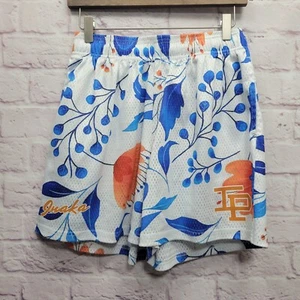 Inaka Power Tropical Mesh Board Shorts Boys L 28 Waist Logo Blue Orange Swimwear - Picture 1 of 7