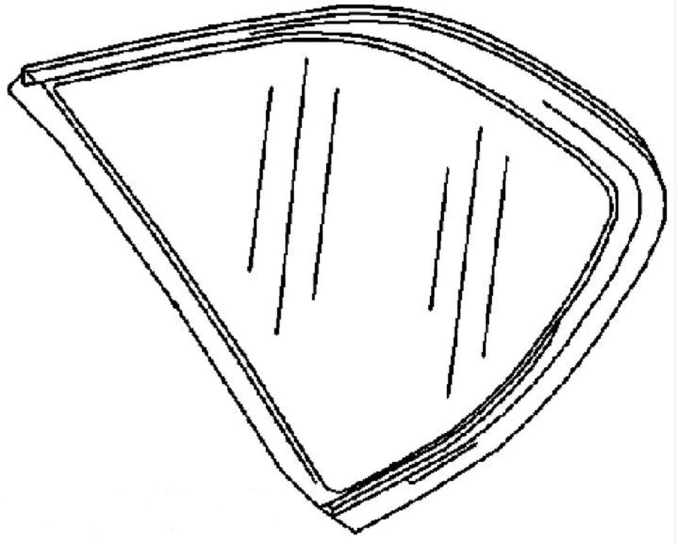 Compatível com Buick Skylark 1980-1984 2 portas cupê driver lado esquerdo quarto de vidro - Imagem 1 de 1