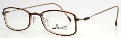 SILHOUETTE SPX M2820/40 6052 Brown Womens Rectangle Eyeglasses 49-20-140 B:30 - Image 1 of 4