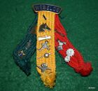 VINTAGE SCOUT - CUB SCOUT WEBELOS COLORS - CURVED TOP WITH TWELVE PINS