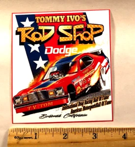TV Tommy Ivo Motorsport Hall Of Fame ROD SHOP DODGE NHRA Racing Sticker Decal - Picture 1 of 2