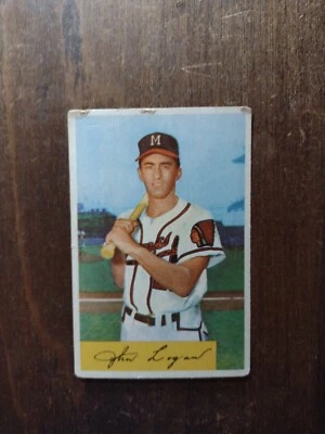 1954 Bowman #80 Johnny Logan Lower Grade  - Image 1 of 2