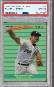 1988 Fleer ROGER CLEMENS All-Star Team #4 PSA 8 - Picture 1 of 1