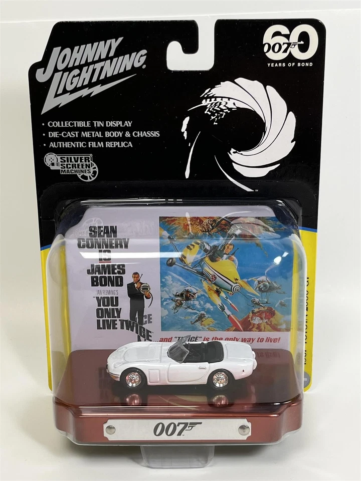 James Bond 007 Toyota 2000 GT 1:64 Scala Johnny Lightning JLDR017 - Immagine 1 di 4