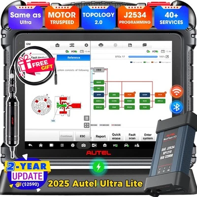 2025 Autel MaxiSys ULTRA Lite MS919 Diagnostic Scanner Advanced VCMI Programming - Image 1 of 4