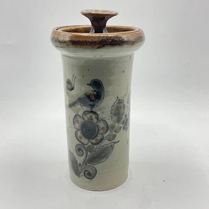 Ken Edwards Tonala Pottery Lidded Jar Canister Bird El Palomar Mexico Folk Art - Picture 1 of 7