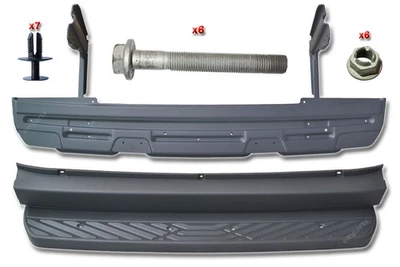 For Mercedes Sprinter Rear Back Metal Step Plus Plastic Cover 2006 - 2018 +Bolts - Image 1 of 4