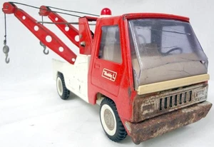 Vintage Buddy L Ford 1970s Pressed Steel "Dual Tow Boom/Wrecker" Tow Truck! - Picture 1 of 17