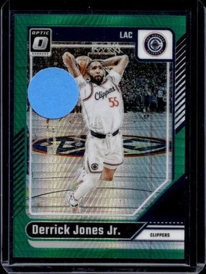 2024-25 Donruss Optic Derrick Jones Jr. Hyper Green #79/249 Clippers - Image 1 of 2