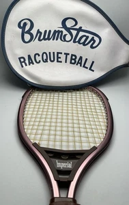 Vintage BrumStar Imperial Racquetball Racquet with Cover - Picture 1 of 9