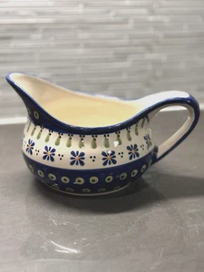 Boleslawiec Polish Pottery, Gravy Boat-Sosjerka, Rare Vintage Collectible Gifts - Picture 1 of 10