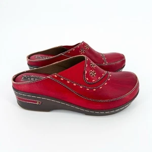Spring Step L'Artiste CHINO Clogs in Red Size 39 (US 8.5) - Picture 1 of 10