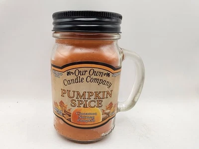 Especia de calabaza, vela perfumada tarro de albañil de 13 oz, nuestra propia compañía de velas, quema de 100 horas Foto 1 de 2