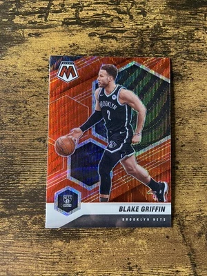 2020-21 Panini NBA Mosaic Basketball Red Wave Blake Griffin Brooklyn Nets - Image 1 of 2