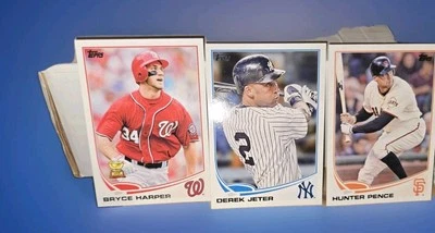 Juego completo Topps Serie 1 2013.  Bryce Hyper, Derek Jeter, Mike Trout, Machado Foto 1 de 4