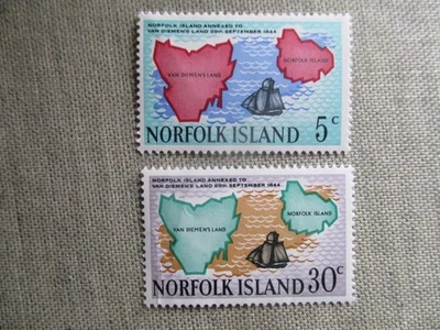 Isla Norfolk, Scott# 123-124, MNH Foto 1 de 2