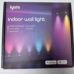 Lytmi Indoor Wall Light, RGBIC Wall Sconces with WiFi, Works with Alexa 8 Lights - Picture 1 of 7