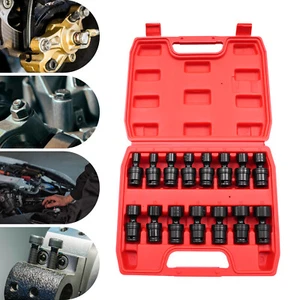 Kit de enchufe giratorio universal de 15 piezas para llave de 3/8 pulgadas 8 mm-22 mm - Imagen 1 de 20
