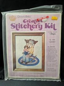 Kit de costura creativa Crown Arts abuelo #4009 Caryl Crewel - Imagen 1 de 2