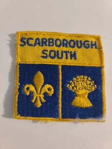Vintage Pfadfinder Pfadfinder kleiner quadratischer Aufnäher Scarborough South - Bild 1 von 2