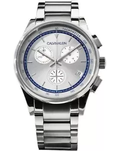 Nuovo Orologio QUARZO CALVIN KLEIN Cronografo 50 m W.R. 42mm Zaffiro Swiss Made - Foto 1 di 1