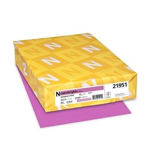 Astrobrights Card Stock, 8-1/2 x 11 Inches, Outrageous Orchid, Pack of 250, - Picture 1 of 6