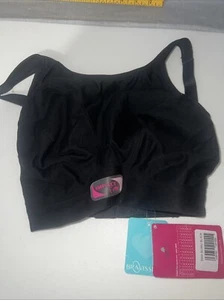ROYCE S644 WOMEN’S IMPACT FREE SPORTS BRA IN BLACK 30 J NWT - Picture 1 of 5