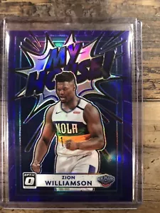 2020-21 Donruss Optik Zion Williamson My House! Lila Prizm #18 - Bild 1 von 2