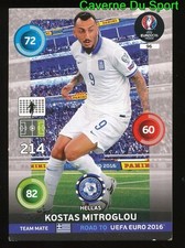 096 KOSTAS MITROGLOU GREECE CARD ADRENALYN ROAD TO UEFA EURO 2016 PANINI O