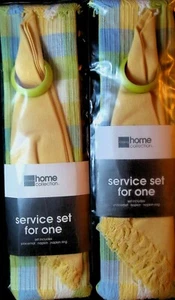 JC Penney Home Collection Service Set for One (Lot of 2) Napkin Placemat Ring - Picture 1 of 2