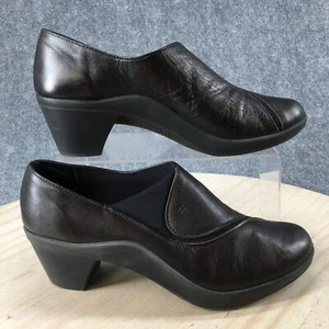 Romika Boots Womens 41 Casual Slip On Low Ankle Bootie Dark Brown Leather Heels - Picture 1 of 18