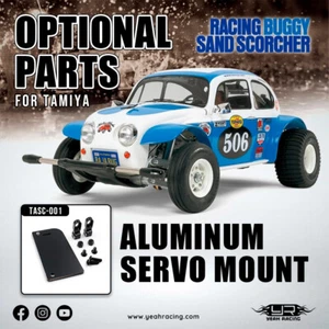 YEAH RACING ALUMINIUM SERVOHALTERUNG FÜR TAMIYA SAND SCORCHER # TASC-001BK - Bild 1 von 6