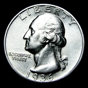 1936-D Washington Quarter Silver ---- Stunning Details Coin ---- #783Z - Picture 1 of 3