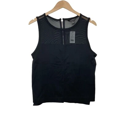 Blusa sem mangas Banana Republic preta malha jugo tamanho médio - Imagem 1 de 4