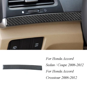For Honda Accord Coupe 2008-2012 Carbon Fiber Driver Side Dashboard Trim Cover - Picture 1 of 12