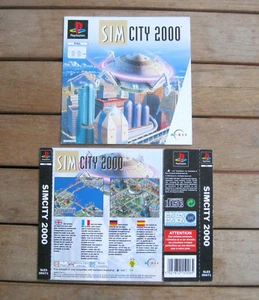 SIM CITY 2000 (1995) PLAYSTATION 1 COVER ORIGINALE, NO DISCO - Foto 1 di 3