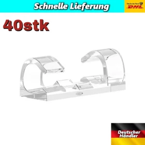 40x Kabelhalter Selbstklebend Kabelclip Halterung Befestigungsclip Organizer - Bild 1 von 7