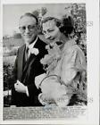 1962 Press Photo Jane Froman And Rowland Smith At Their Wedding In Missouri