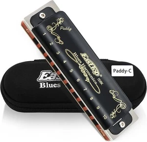 EASTTOP Paddy T008K Diatonic 10Hole Blues Harmonica Harp Paddy Mouth Organ Gift - Bild 1 von 6