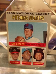 SEAVER NIEKRO JENKINS MARICHAL NM-MINT 1970 TOPPS N.L. 1969 Pitching Leaders #69
