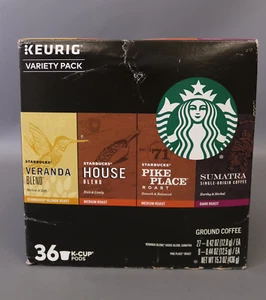Starbucks - Variety K-Cup Pods (36-Pack) Veranda Blend,House Blend,Exp 3/1/2018 - Picture 1 of 3