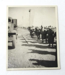 Shanghai China WWII Japanese Soldiers Marching Home Army Truck Photograph 1946 - Picture 1 of 2