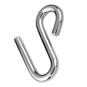 Gancho de acero inoxidable brazo largo S 52 mm 64 mm 75 mm 95 mm grado marino almacenamiento de cocina - Imagen 1 de 3