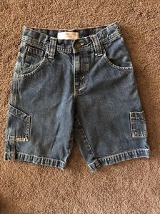 Children Levi Strauss & Co Jean Shorts Size 8 Reg Carpenter Style Jeans 8 Pocket - Picture 1 of 9