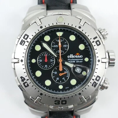 Часы наручные дайверские Ellesse профессиональные 03-0295 хронограф 300 М 46 мм - Изображение 1 из 4
